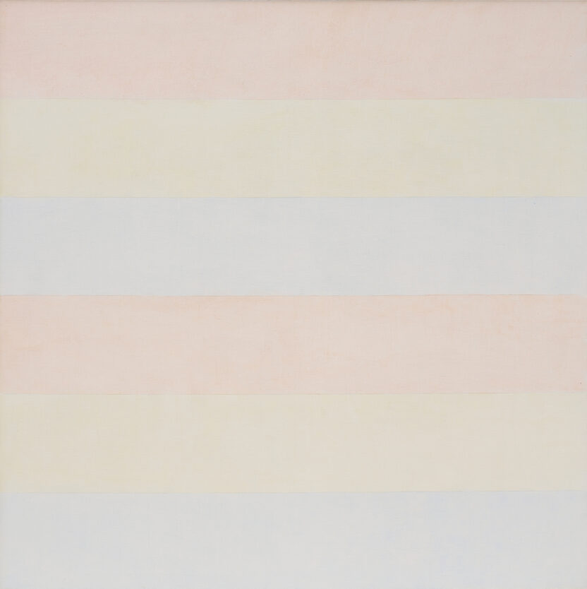 05 %E3%80%88%EC%95%84%EA%B8%B0%EB%93%A4%EC%9D%B4 %EC%98%A4%EB%8A%94 %EA%B3%B3%E3%80%89%EC%88%9C%EC%88%98%ED%95%9C %EC%82%AC%EB%9E%91 %EC%8B%9C%EB%A6%AC%EC%A6%88 1999 %EC%BA%94%EB%B2%84%EC%8A%A4%EC%97%90 %EC%95%84%ED%81%AC%EB%A6%B4 %EC%97%B0%ED%95%84 152.4 x 152.4 cm %EB%94%94%EC%95%84%ED%8C%8C%EC%9A%B4%EB%8D%B0%EC%9D%B4%EC%85%98 %C2%A9 Estate of Agnes Martin Artists Rights Society ARS New York %E2%80%93 SACK Seoul %EB%B3%B5%EC%82%AC