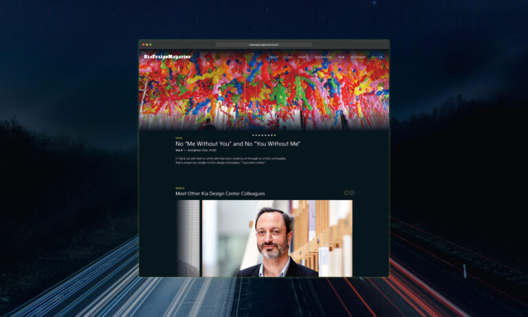 <기아 디자인 매거진> 콘텐츠 기획&웹사이트 리뉴얼 