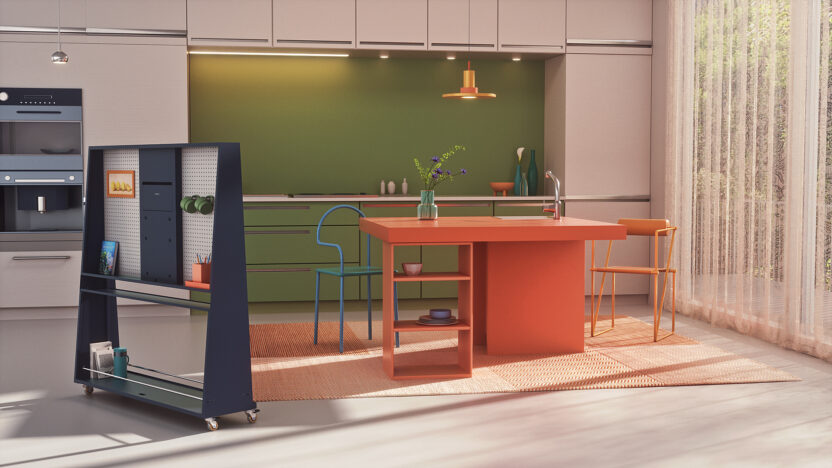 테크테리어 브랜드 커스템(kustem)의 BI 리뉴얼 7 05 4 3D Artwork