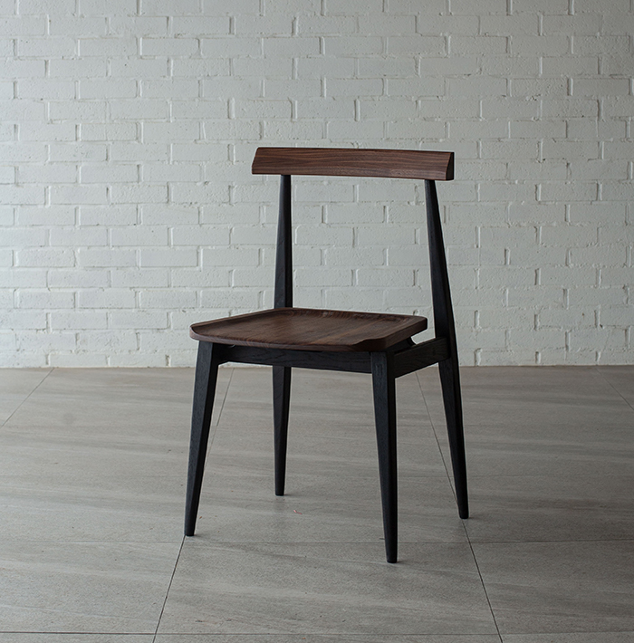 Ebonized chair