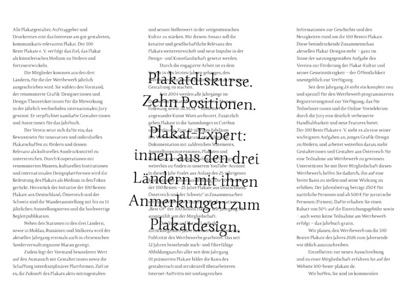 유럽 최고의 포스터 100점을 만나다, 〈100 베스테 플라카테 25〉 7 20261021073207 KONTRO TYPESPECIMEN 03